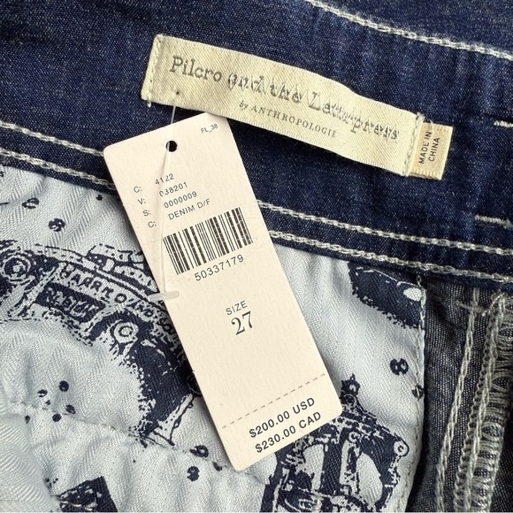 ANTHROPOLOGIE Pilcro and the Letterpress High-Rise Wide-Leg Jeans 27 - Picture 7 of 11